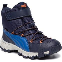 Śniegowce PUMA - Maka Puretex V Jr 192911 01 Peacoat/Jaffa Orange. Niebieskie śniegowce chłopięce Puma, bez zapięcia. Za 349,99 zł.
