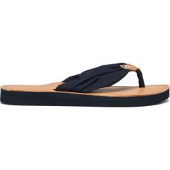 Tommy Hilfiger Monica 14D3 Japonki Niebieski. Niebieskie klapki damskie TOMMY HILFIGER, w paski, ze skóry, bez obcasa. Za 221,95 zł.