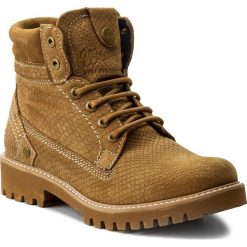 Buty zimowe damskie: Trapery WRANGLER – Creek Light Snake WL172509 Tan Yellow 24
