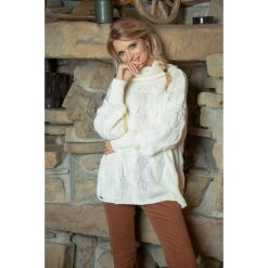 Sweter F616. Swetry damskie Fobya, s, bez wzorów, bez rękawów, bez kaptura. Za 123,50 zł.