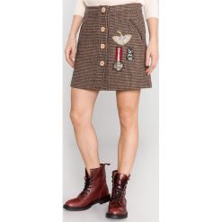 Silvian Heach Jiutepec Spódnica Brązowy. Pomarańczowe spódniczki damskie Silvian Heach, s, z aplikacjami, z poliesteru. Za 524,95 zł.