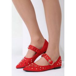 Czerwone Balerinki Like A Star. Czerwone baleriny damskie vices, bez wzorów, retro, bez obcasa, na płaskiej podeszwie. Za 49,99 zł.