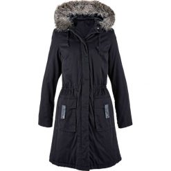 Kurtka parka bonprix czarny. Czarne kurtki damskie bonprix, bez wzorów, z kapturem. Za 219,99 zł.