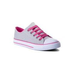 NELLI BLU CP40-CZ007. Szare trampki dziewczęce Nelli Blu, bez wzorów, z materiału, bez zapięcia. Za 49,99 zł.