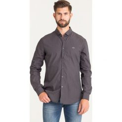 KOSZULA Armani Exchange. Czarne koszule męskie Armani Exchange, s, z haftami, z bawełny, z włoskim kołnierzykiem, bez rękawów. Za 399,00 zł.