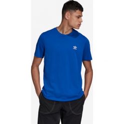 Adidas Originals Trefoil Essentials Koszulka Niebieski. Niebieskie podkoszulki męskie adidas Originals, s, z haftami, z bawełny, z krótkim rękawem. Za 111,95 zł.