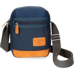 Torba w kolorze granatowym - (S)22 x (W)17 x (G)8 cm. Niebieskie torby męskie na ramię marki Pepe Jeans, w paski, z poliesteru. W wyprzedaży za 64,95 zł.