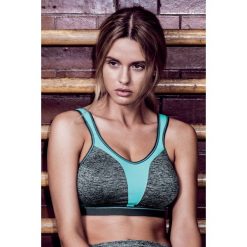 Biustonosz sportowy Freya Force CON. Szare biustonosze sportowe damskie Freya, z haftami, ze skóry, tenisowe. Za 204,24 zł.