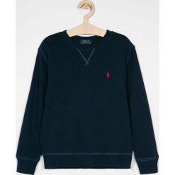 Polo Ralph Lauren - Bluza dziecięca 134-176 cm. Niebieskie bluzy chłopięce Polo Ralph Lauren, bez wzorów, z bawełny, bez rękawów, bez kaptura. W wyprzedaży za 179,90 zł.