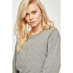 Guess Jeans - Bluza. Szare bluzy damskie Guess Jeans, l, z bawełny, bez kaptura. Za 279,90 zł.