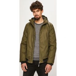 Mustang - Kurtka. Niebieskie płaszcze męskie Mustang, xl, bez wzorów, z bawełny, krótkie, z kapturem. Za 389,90 zł.