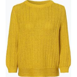 Opus - Sweter damski – Pollina, żółty. Żółte swetry damskie Opus, bez wzorów, z bawełny, bez rękawów, bez kaptura. Za 249,95 zł.