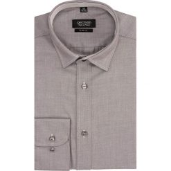 Koszula bexley 2686 długi rękaw slim fit brąz. Koszule męskie Recman, m, bez wzorów, bez kołnierzyka, z długim rękawem. Za 89,99 zł.
