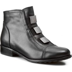 Botki damskie lity: Botki EKSBUT - 65-3558-155-1G Czarny Ocieplany
