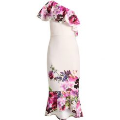 Długie sukienki: True Violet TRUE ONE SHOULDER PEPHEM MIDI DRESS Długa sukienka nude/purple
