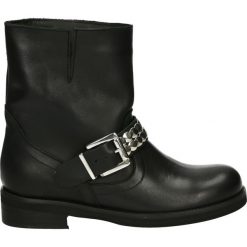 Botki - 2532B SAV NER. Czarne botki damskie skórzane Venezia. Za 399,00 zł.