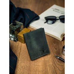 Poręczny męski portfel buffalo wild skórzany rfid. Szare portfele męskie BUFFALO WILD, bez wzorów, ze skóry. Za 45,90 zł.