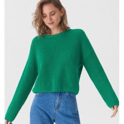 Sweter oversize - Zielony. Zielone swetry damskie House, s, bez wzorów, bez rękawów, bez kaptura. W wyprzedaży za 39,99 zł.