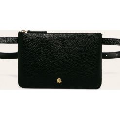 Lauren Ralph Lauren - Nerka. Czarne nerki damskie Lauren Ralph Lauren, w paski, z poliesteru, małe, bez dodatków. Za 379,90 zł.