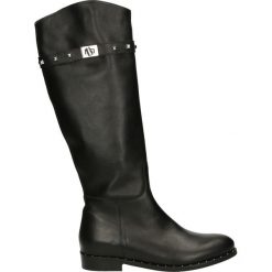 Kozaki - 2838 KIN NERO. Czarne buty zimowe damskie Venezia, ze skóry. Za 349,00 zł.