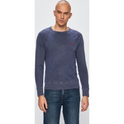 Polo Ralph Lauren - Bluza. Niebieskie bluzy męskie Polo Ralph Lauren, xxl, z nadrukiem, z bawełny, z okrągłym kołnierzem, bez rękawów, bez kaptura. W wyprzedaży za 299,90 zł.