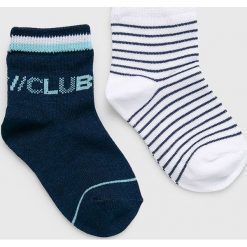 Blukids - Skarpetki dziecięce (2 pack). Białe skarpetki chłopięce Blukids, bez wzorów, z elastanu. Za 19,90 zł.