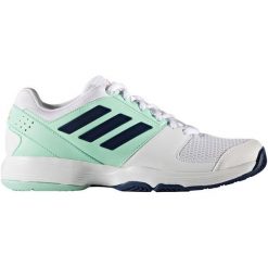 Adidas Buty Barricade Club Ftwr White/Tech Blue Met./Mystery Blue 46. Białe buty sportowe męskie marki Adidas, na fitness i siłownię. W wyprzedaży za 249,00 zł.
