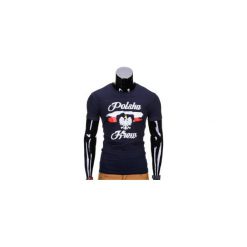 T-SHIRT MĘSKI Z NADRUKIEM S776 - GRANATOWY. Niebieskie t-shirty męskie z nadrukiem Ombre Clothing, m. Za 29,00 zł.