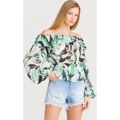 BLUZKA MERENGUE PINKO. Bluzki damskie Pinko, z aplikacjami, z wiskozy, z włoskim kołnierzykiem, bez rękawów. Za 553,00 zł.