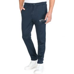 BOSS Hugo Boss Spodnie dresowe Niebieski. Niebieskie spodnie męskie BOSS Hugo Boss, m, bez wzorów, z bawełny. Za 576,95 zł.