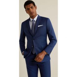 Mango Man - Marynarka Brasilia. Niebieskie garnitury męskie marki Mango Man, z elastanu, klasyczne. Za 349,90 zł.