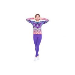 Bastet Longsleeve (Gradient). Różowe bluzki damskie OKUAKU, m, z nadrukiem, z elastanu, bez kołnierzyka, bez rękawów. Za 111,30 zł.