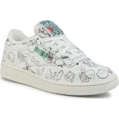 Buty Reebok - Club C 85 Mu FX4011 Chalk/Papwht/Excred. Białe półbuty męskie Reebok, na co dzień, bez wzorów, ze skóry, eleganckie, bez zapięcia. Za 379,00 zł.
