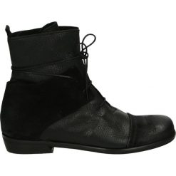 Botki - DM15-17 B-C N. Czarne botki damskie skórzane Venezia. Za 449,00 zł.