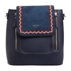 Bessie London Plecak Damski Janelle, Ciemnoniebieski. Szare plecaki damskie Bessie London, eleganckie. Za 219,00 zł.