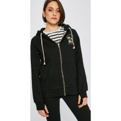 Femi Stories - Bluza. Czarne bluzy damskie z kieszeniami marki Femi Stories, s, z nadrukiem, z elastanu, z kapturem. W wyprzedaży za 169,90 zł.