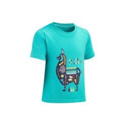 Koszulka turystyczna MH100 dla chłopców. Pomarańczowe t-shirty chłopięce QUECHUA, bez wzorów, z elastanu, bez rękawów. Za 19,99 zł.