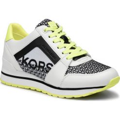 Sneakersy MICHAEL MICHAEL KORS - Billie Trainer 43T9BIFS2L Optic Wht/Blk. Białe półbuty damskie MICHAEL Michael Kors, ze skóry ekologicznej. W wyprzedaży za 519,00 zł.