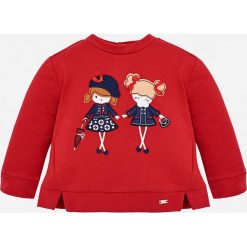 Mayoral - Bluza dziecięca 68-98 cm. Czerwone bluzy dziewczęce Mayoral, z nadrukiem, z elastanu, bez rękawów, bez kaptura. W wyprzedaży za 49,90 zł.