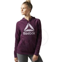 Bluza damska Reebok Workout BK6470. Bluzy damskie Reebok, bez wzorów, z bawełny, bez rękawów, bez kaptura. Za 159,00 zł.