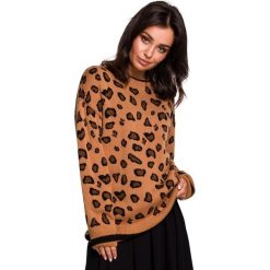 Sweter w lamparcie cętki - Model 4. Swetry damskie BE, s, bez wzorów, z jeansu, bez rękawów, bez kaptura. W wyprzedaży za 139,00 zł.