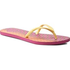 Japonki HAVAIANAS - Fl Mix Cf 41303512655 Orchid Rose. Czerwone crocsy damskie marki Havaianas, z materiału, na obcasie. Za 79,00 zł.