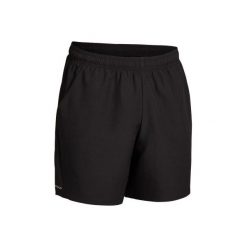 Spodenki tenisowe Dry 100 męskie. Czarne spodenki sportowe męskie marki ARTENGO, m, bez wzorów, z poliesteru, sportowe, tenisowe. Za 19,99 zł.