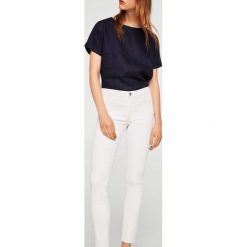 Mango - Jeansy Belle. Białe jeansy damskie rurki marki Mango, z bawełny. Za 139,90 zł.