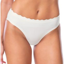 Figi klasyczne DIM CREAM. Pomarańczowe majtki damskie marki DIM, bez wzorów, z bawełny. Za 53,99 zł.