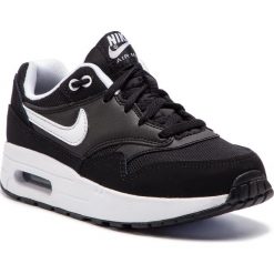 Buty NIKE - Air Max 1 (PS) 807603 001 Black/White. Czarne półbuty dziewczęce Nike, na sznurówki. Za 319,00 zł.