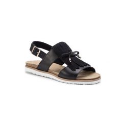 LASOCKI ARC-MARINA-04 Czarny. Czarne sandały damskie Lasocki, bez wzorów, ze skóry, marine, bez obcasa, bez zapięcia. Za 129,99 zł.