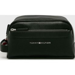 Tommy Hilfiger - Kosmetyczka. Czarne kosmetyczki męskie TOMMY HILFIGER, bez wzorów, ze skóry ekologicznej. Za 299,90 zł.