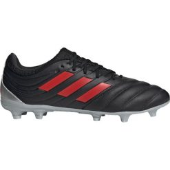 Buty piłkarskie adidas Copa 19.3 Fg M F35494. Czarne buty sportowe męskie Adidas, ze skóry, bez zapięcia, do piłki nożnej. W wyprzedaży za 319,00 zł.