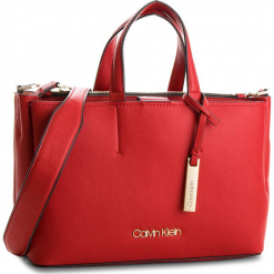 Torebka CALVIN KLEIN - Step Up Medium Tote K60K604291 627. Czerwone torebki klasyczne damskie marki Calvin Klein, ze skóry ekologicznej. Za 699,00 zł.